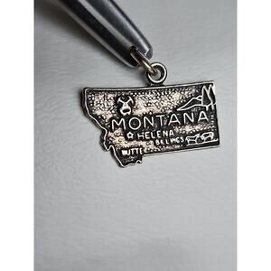 Montana Sterling Silver Charm 0 .8"